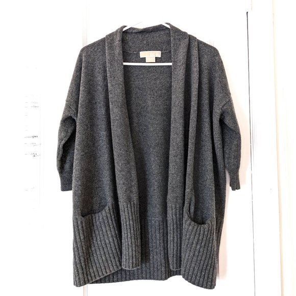 Michael Kors 100% Cashmere Shawl Cardigan - Picture 1 of 8